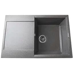 Гранітна мийка Mira KONIA сірий 790х500 мм для кухні стійка до подряпин безпечна для продуктів