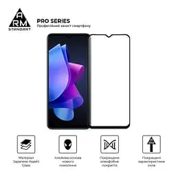 Захисне скло на TECNO Spark 9 Pro (KH7n)/Go 2023 (BF7)/10 4G (KI5q) Infinix Smart 7 (X6515)/7 HD (X6516) з олеофобним покриттям, Pro, повне проклеювання, антистатичний і пиловідштовхуючий шар, 9H, самоклеючеся, 2.5D, на весь екран, антистатичний клей - мініатюра 2