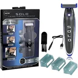 Чоловічий тример Digital Micro Touch Solo, Машинка для стрижки бороди 3 в 1