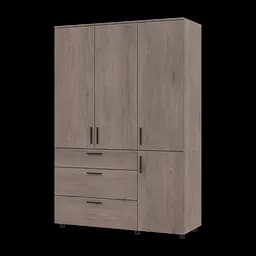 Шафа для одягу Doros Торн Кремона Канноло 3 ДСП/3Ш (штанга) 135х51.6х200 (44900477) - мініатюра 5