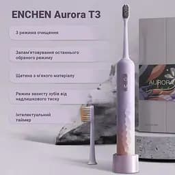Зубна електрощітка Enchen Aurora T3 Pink (Aurora T3 (pink)) - мініатюра 8