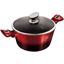 Каструля з кришкою Berlinger Haus Black Burgundy 2.5 л червона з чорним (BH 1627N) - мініатюра 3