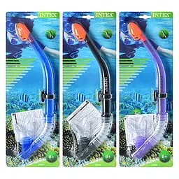 Трубка для плавання 55928 Intex від 8 років, на блістері (6941057403397) МІКС