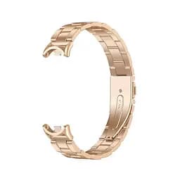 Ремінець для фітнес-браслета Tamister для Xiaomi Mi Band 8 і 9 Type C металевий із застібкою рожеве золото - мініатюра 2