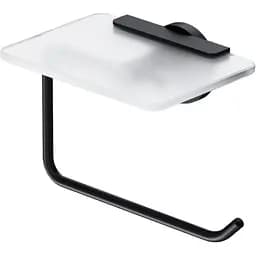 Держатель туалетной бумаги с полкой AM.PM X-Joy black A85A341522 Черный матовый