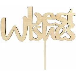 Заготовка топера Rosa Talent Best Wishes фанера 10х4.8 см 5 шт