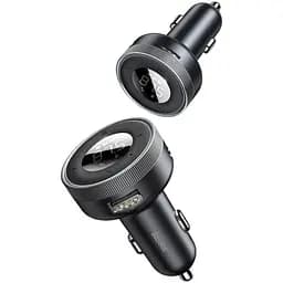 Зарядний пристрій в автомобіль з FM-модулятором Baseus Enjoy Car Wireless MP Charger black (CCLH-01)