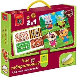Игра развивающая с липучками Vladi Toys Чья расцветка? Где чья мордашка? (VT1310-06)