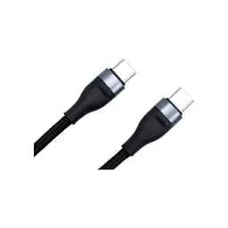 Дата кабель USB-C to USB-C 0.25m black Dengos (NTK-TC-TC-SHRT-BLACK) - мініатюра 2