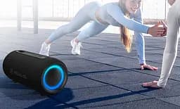 Портативна колонка REAL-EL RX725 15 W Bluetooth TWS, RGB, Black - мініатюра 12