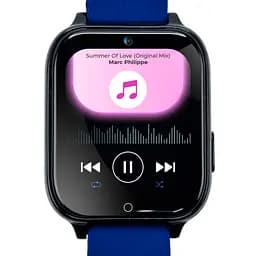 Смарт-годинник JETIX DF100 Pro з 4G відеодзвінком, вібродзвінком і вологозахистом IP67 - Blue - мініатюра 4