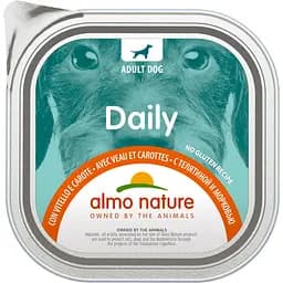 Влажный корм для собак Almo Nature Daily Dog телятина и морковь 300 г