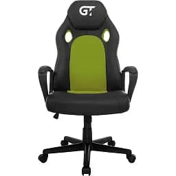 Геймерское кресло GT Racer черное с зеленым (X-2640 Black/Green)