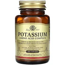 Калій Solgar Potassium амінокислотний комплекс 100 таблеток