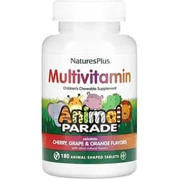 Мультивитамины для детей NaturesPlus Animal Parade Ассорти 180 жевательных таблеток