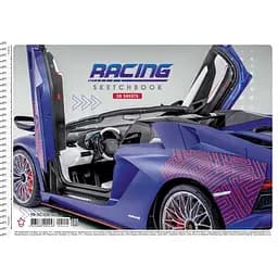 Альбом для малювання Star Фіолетовий автомобіль для хлопчиків 30 аркушів (PB-SC-030-440)