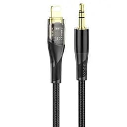 Аудіокабель HOCO UPA25 Transparent Discovery Edition Digital audio conversion cable iP Black