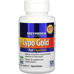 Натуральная добавка Enzymedica Lypo Gold 120 капсул