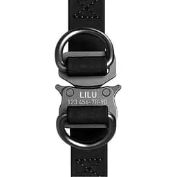 Шлея для собак Waudog Waterproof водостійка з QR-паспортом, металева пряжка-фастекс, XS чорний - мініатюра 3