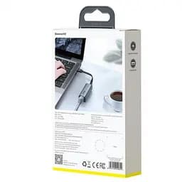 Мережевий адаптер USB Хаб Baseus Steel Cannon Series USB-A/Type-C Bidirectional Gigabit LAN Adapter CAHUB-AF0G Dark Grey - мініатюра 8