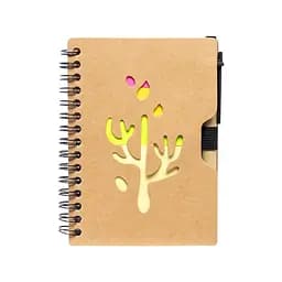 Блокнот А6 на спирали Bambi JX010 с набором стикеров и ручкой