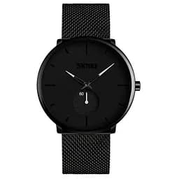Чоловічий наручний годинник Skmei 9185 Design Black - мініатюра 2