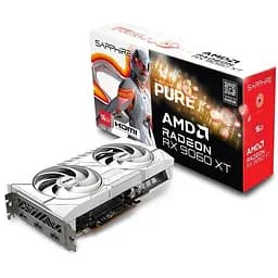 Відеокарта Radeon RX 9060 XT, Sapphire, PURE (білий Edition), 16Gb GDDR6, 128-bit, HDMI/2xDP, 3290/20000 MHz, 8-pin (11350-02-20G)
