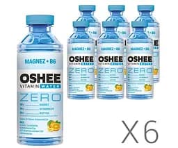 OSHEE Vitamin Water Zero, Упаковка 6 шт. х 0,555 л, Напій негазований вітамінізований Лимон-Апельсин Оші, без цукру, ПЕТ