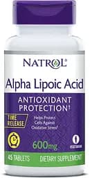 Натуральная добавка Natrol Alpha Lipoic Acid 600 mg Time Release, 45 таблеток