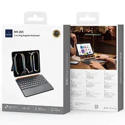 Клавіатура-чохол WIWU MK-005 3 in 1 for iPad Pro 11" (2024) Bluetooth Grey - мініатюра 8