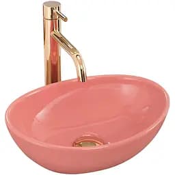 Умивальник Rea Sofia Mini pink накладний рожевий REA-U6335, Цветной