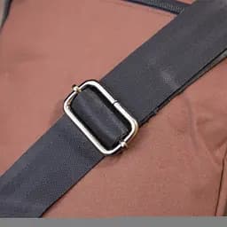 Універсальна текстильна чоловіча сумка на два відділення 20661 Vintage коричнева - мініатюра 9