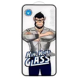 Захисне 2.5D скло King Kong HD для Apple iPhone 15 Pro Max (6.7) Чорний - мініатюра 2