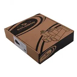 Набір кутових кранів Solomon LUX 8888-CUBE 1/2" із американкою Black 30412 - мініатюра 10