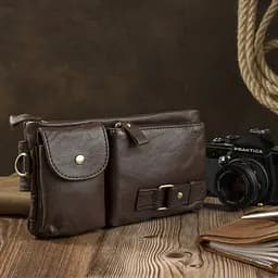 Чоловіча шкіряна сумка Vintage 24,5х14х4 см sum0012713 - мініатюра 3