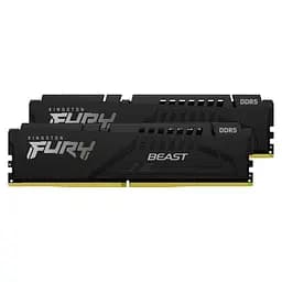 Память для ПК Kingston DDR5 64 ГБ KIT (32 ГБ x 2) 6000 FURY Beast EXPO