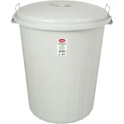 Бак для сміття Planet 50 л з защіпками сірий (00-00006834)