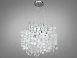 Вишукана новинка, кришталева люстра Гліцинія на 6 ламп, хром