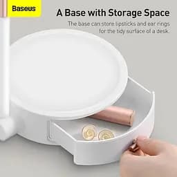 Зеркало Baseus Smart Beauty Series Lighted Makeup Mirror with Storage Box |3 Level touch brightness| (DGZM-02) - мініатюра 4