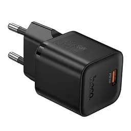 Сетевое зарядное устройство Hoco N66 Ingenious single port PD35W charger(EU) Черный