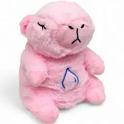 Ночник дышащая капибара, 28 см, розовая