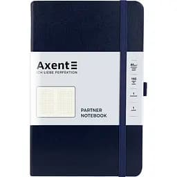 Книга записна Axent Partner клітинка 125x195 мм 96 аркушів синя (8201-02-A)