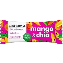 Фруктовий батончик Beginnings Манго і чіа 40 г