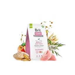 Сухий корм Brit Care Dog Sustainable Adult Small Breed для собак малих порід, з куркою та комахами, 3 кг - мініатюра 9