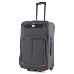 Валіза Semi Line 24" (M) Grey/Orange Lines (T5754-2)