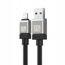 Кабель Baseus CoolPlay Series Fast Charging Cable USB to Lightning 2.4A 2m CAKW000501 Black - мініатюра 3