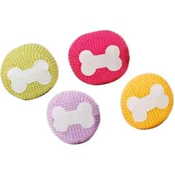 Игрушка для собак Croci Мяч с косточкой вязаный мягкий 7 см