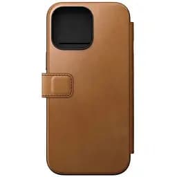 Шкіряний чохол-книжка Nomad Modern Leather Folio Case English для iPhone 16 Pro Max (NM01673385)