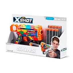 Швидкострільний бластер Zuru X-Shot Skins Menace Striper 8 патронів (36515N) - мініатюра 4