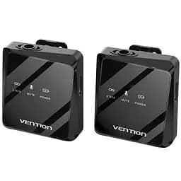 Бездротовий подвійний петличний мікрофон Vention USB-C 2-Pack Wireless Lavalier Black - мініатюра 6